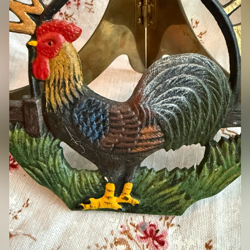 Colorful Rooster Cast iron Welcome Sign - Picture 2 of 7